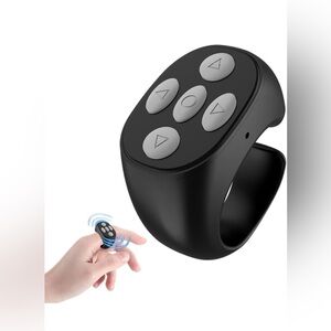 Wireless Black Remote Control Ring